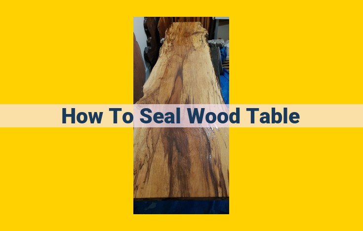 How to Seal a Wood Table: A Comprehensive Guide to Achieving a Smooth, Durable Finish