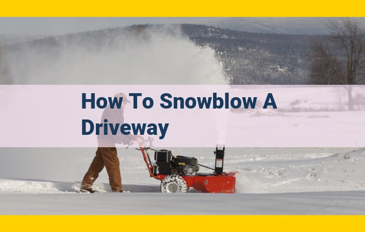 Comprehensive Guide to Efficient Snowblowing: Essential Equipment, Techniques, and Maintenance