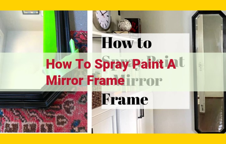 Upgrade Your Mirror with Effortless Spray Painting: A Guide to Stunning Transformations