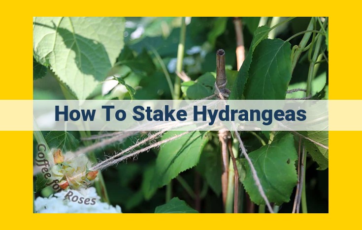 How to Stake Hydrangeas for Optimal Support and Bloom Enhancement