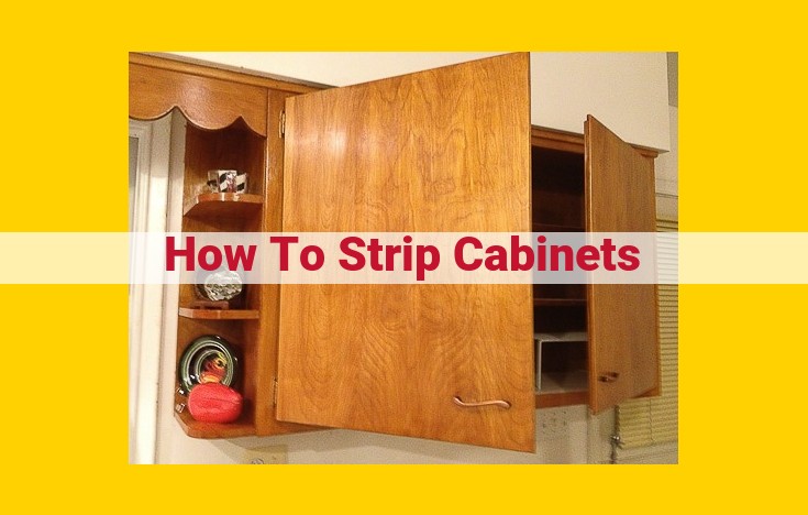 Comprehensive Guide to Stripping Cabinets: A Step-by-Step Blueprint