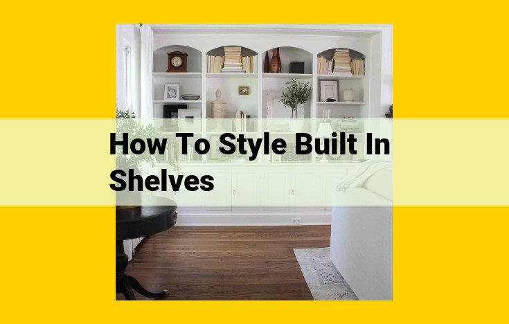 Optimize Built-In Shelf Styling for Visual Appeal, Functionality, and Personalization