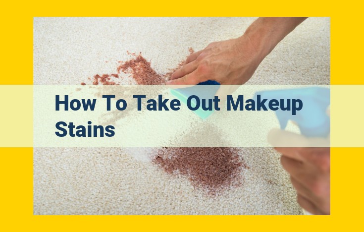 How to Remove Makeup Stains on Fabrics: A Step-by-Step Guide