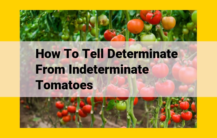 Identifying Tomato Varieties: Determinate vs. Indeterminate Growth Habits