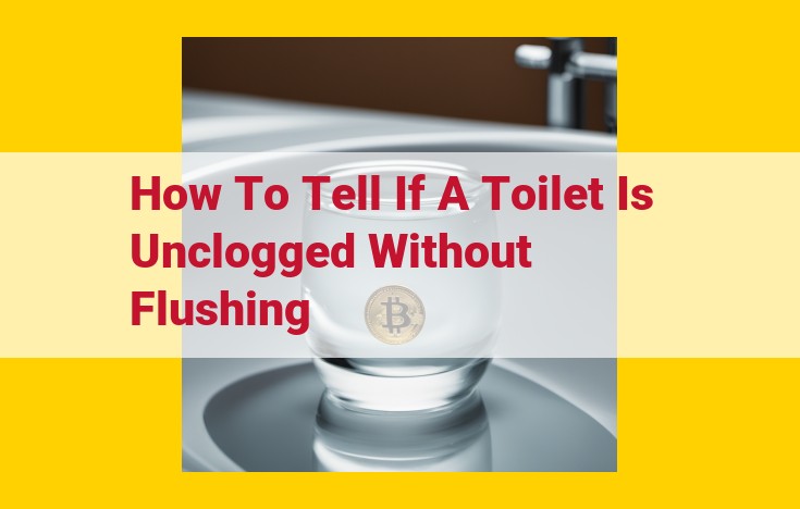 Unclogging a Toilet Without Flushing: Signs and Diagnosis for Effective Repair