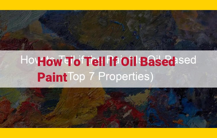 Identifying Oil-Based Paint: Characteristics, Durability, Environmental Considerations