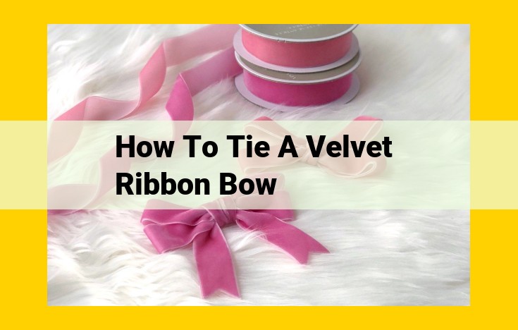 How to Tie a Velvet Ribbon Bow: A Step-by-Step Guide