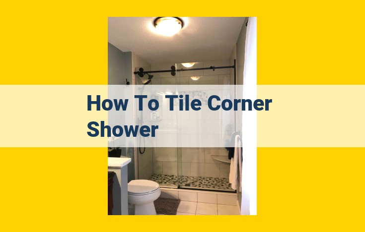 Comprehensive Guide to Tiling a Corner Shower: From Planning to Perfection