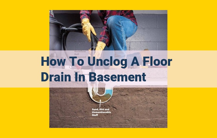 Unclogging Floor Drains: Simple Steps and Expert Solutions