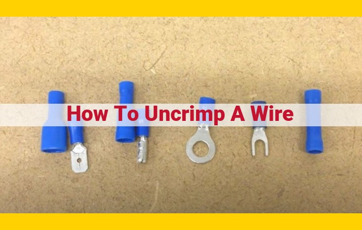 How to Uncrimp a Wire: A Step-by-Step Guide