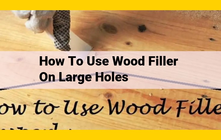 Complete Guide to Layered Wood Filler Repair for Large Holes