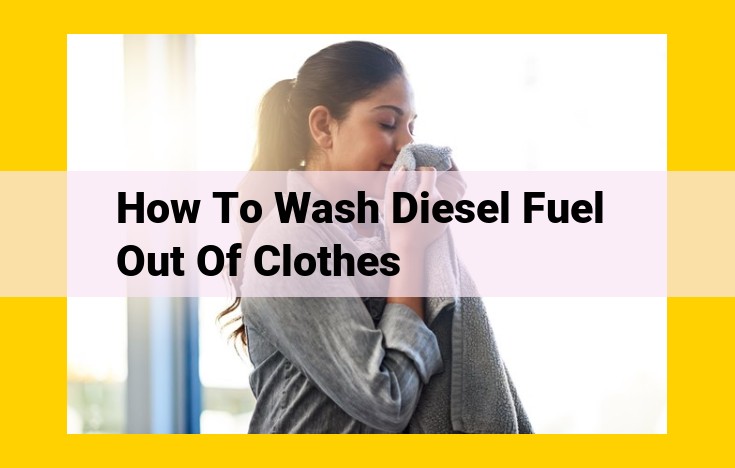 Remove Diesel Fuel Stains Effectively: Ultimate Laundry Guide for Degreasing and Odor Elimination