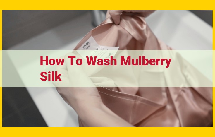 Optimize Washing Instructions for Mulberry Silk with SEO Keywords How to Clean Delicate Mulberry Silk: A Comprehensive Guide Keyword-rich Title: [How to Wash Mulberry Silk: Ultimate Care Guide for Delicate Fabrics] Keyword-rich Meta Description: [Discover the proper washing techniques for mulberry silk. Hand-washing, pH-neutral detergent, no fabric softeners or bleaches, gently agitate, rinse thoroughly, air-dry in shade. Preserve the beauty and longevity of your precious silk garments.]