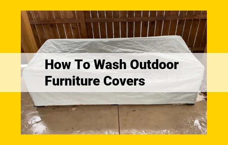 Optimized Title: Ultimate Guide to Cleaning Outdoor Furniture Covers: Step-by-Step with Best Practices