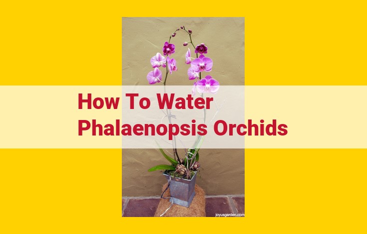 Sure, here is an optimized title for SEO: Comprehensive Guide to Watering Phalaenopsis Orchids: Methods, Tips, and Essential Factors