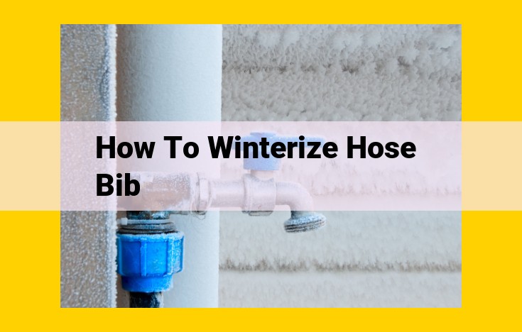 Winterize Hose Bibs: A Comprehensive Guide for Protecting Your Outdoor Water Source