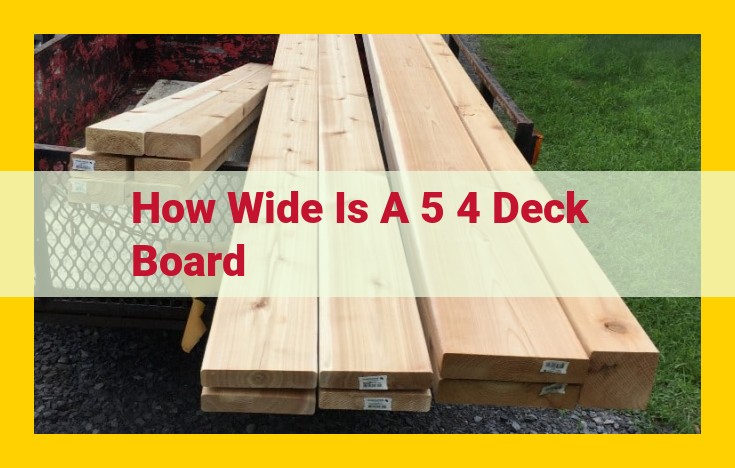 5/4 Deck Boards: Understanding Thickness and Width for Optimal Deck Surface