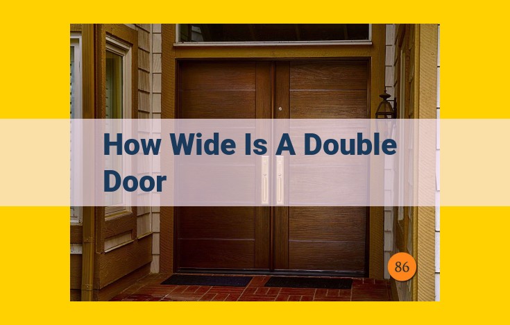 Guide to Double Door Dimensions: Standard, Custom, and Space-Saving Options